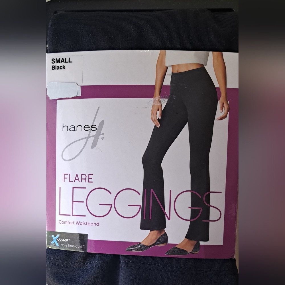 Hanes Women's Black Flare Leggings